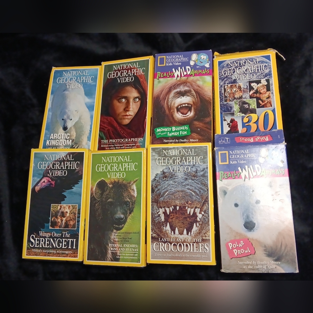 NATIONAL GEOGRAPHIC VIDEO VHS TAPES #1